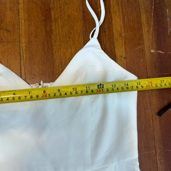 Lulu's Elegant White V-Neck Midi Slip Dress - Image 7
