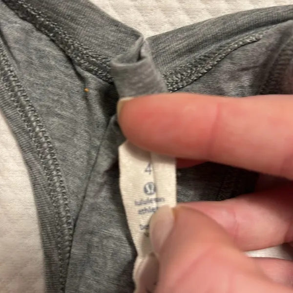 Lululemon gray tank with pocket - Image 2