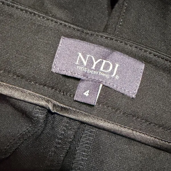 NYDJ Slim Trouser Black Dress Pants M11Z2020 Women Size 4 Inseam 33 NEW - Image 8