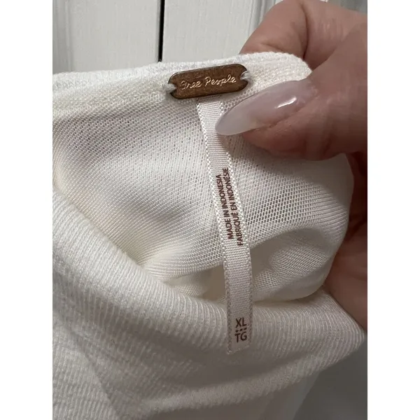Free People XL White Boulevard Tie Tank - Image 5