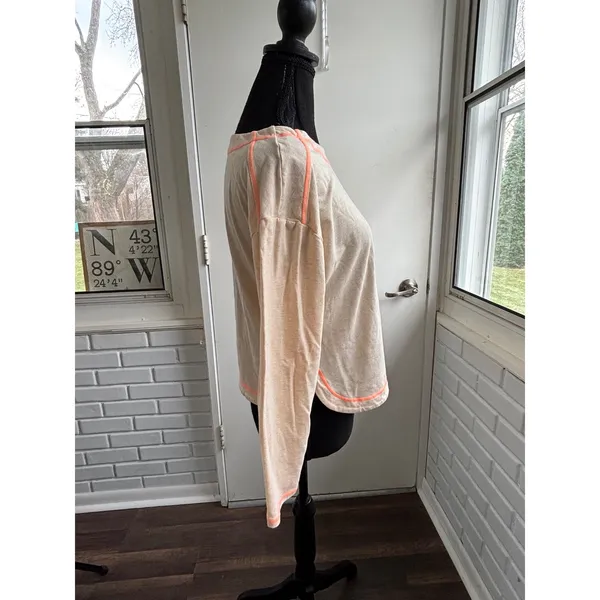 Free People Intimately Chill Evening‎ PJ Top large boho athleisure layered cozy - Image 3