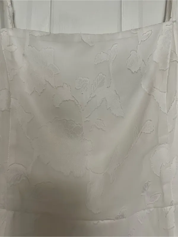 Lulu's White Lace Slip Dress with Spaghetti Straps - Image 2