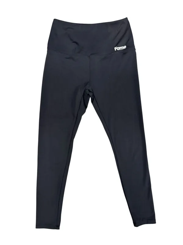 Forme Sculpt+ Leggings High Rise Pull On Obsidian Black Large Logo Fitness Gym - Image 5