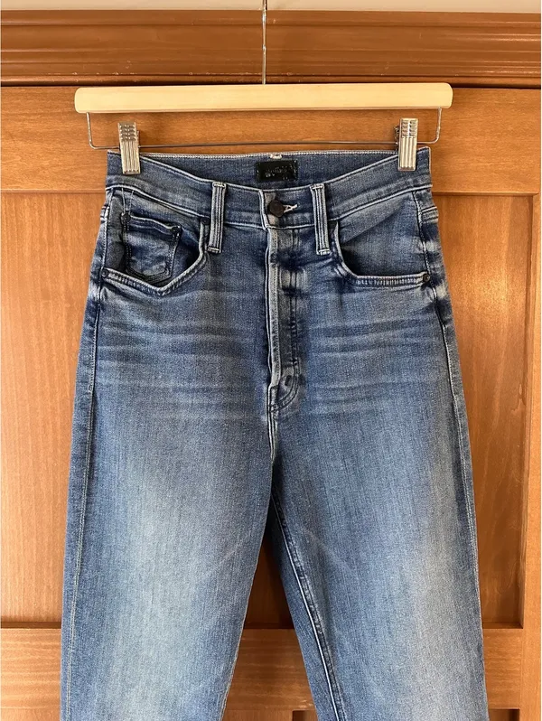 MOTHER The Tripper Ankle Fray Flared Jeans in We the Animals Wash Women’s 26 - Image 3