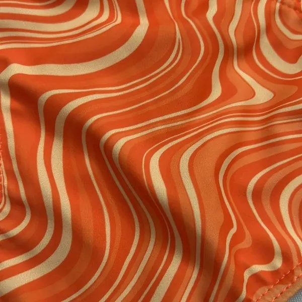 🤩4/$15🥳 shein abstract fluid high cut cheeky swim bikini bottoms - Image 2