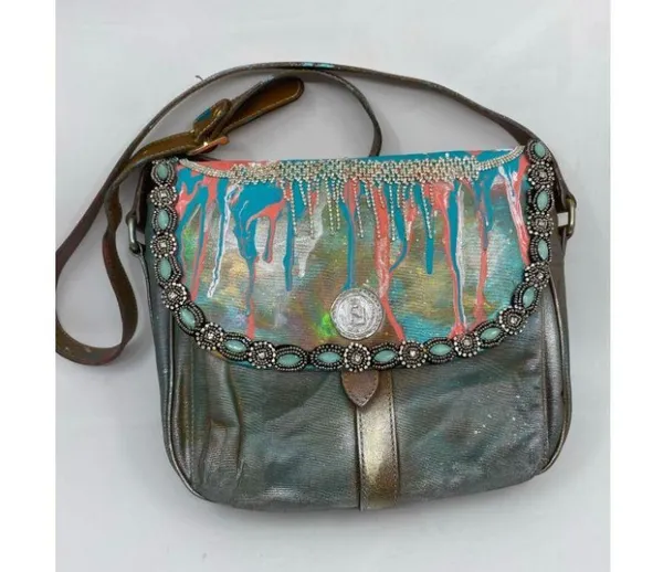 Vintage FENDI Customized with trims and Graffiti - Image 3