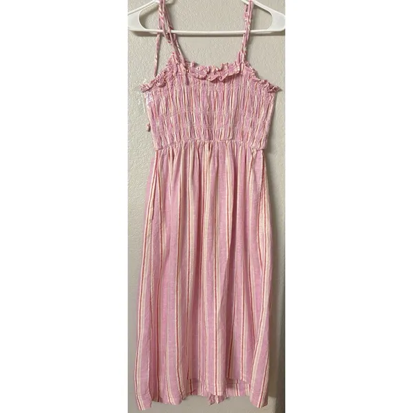 UNIVERSAL THREAD Pink Midi Spring Summer Sun Dress Vacation Resort Sz M - Image 5