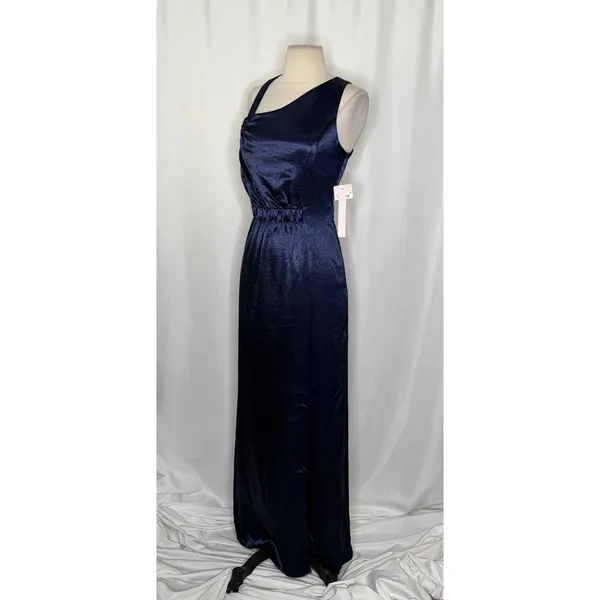 NWT!! AVEC LES FILLES Blue Maxi Dress Cutouts Asymmetrical Party‎ Cocktails 8 - Image 5