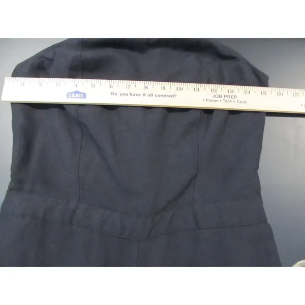 Abercrombie & Fitch Black Wide‑Leg Culotte Jumpsuit Women’s Size 4 Sleeveless - Image 14