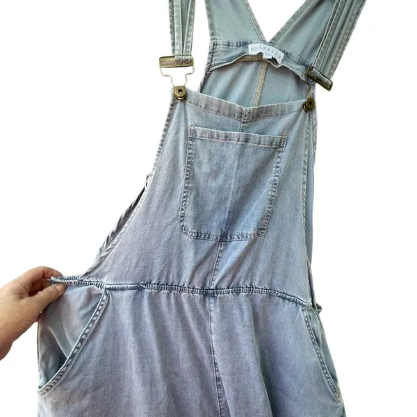 NWT Blakeley size 2X lightweight wash overalls wide legs - Image 3