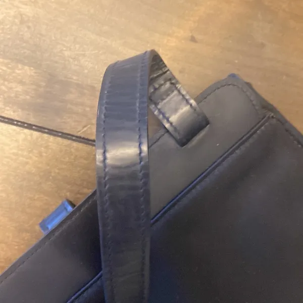 Etienne Aigner Black‎ Leather and Fabric Shoulder Bag - Image 8