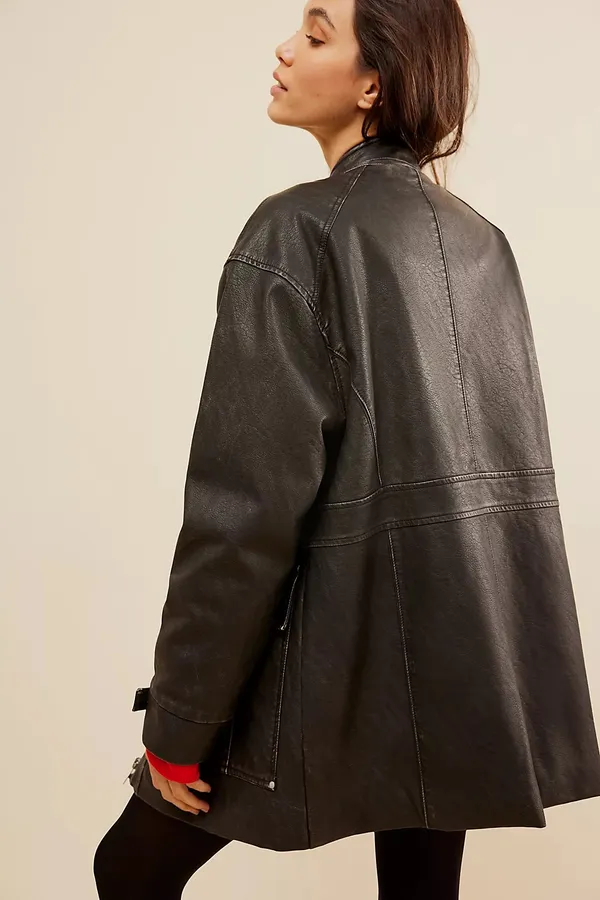 NWT Black All About That Moto Jacket. Size Large - Image 2