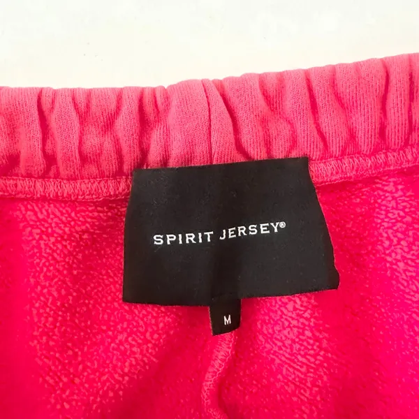 Spirit Jersey Red Jogger Sweatpants Rainbow Wave Swirl Rainbow Medium - Image 4