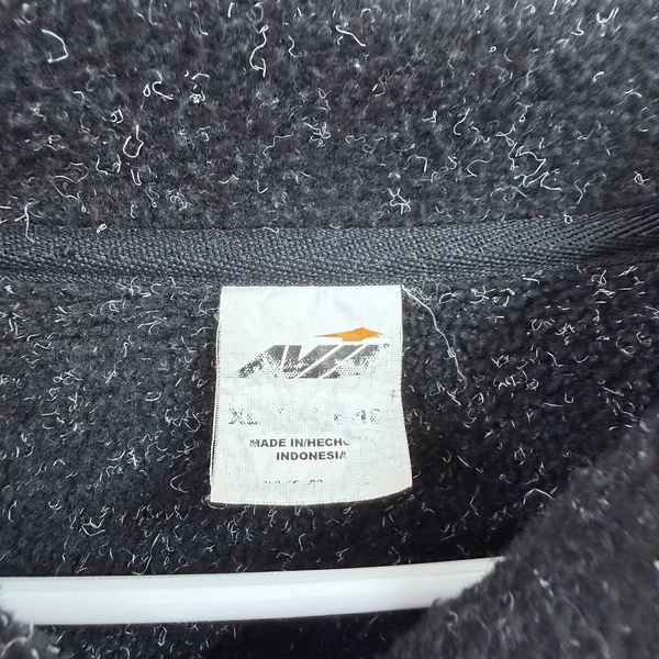 Avia dark gray soft fleece full zip collared active winter jacket XL casual - Image 5