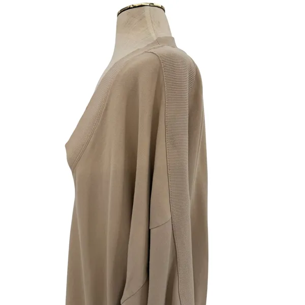 Free People Key Player Layer Sweatshirt Doe Oversized‎ V Neck Tunic Top Medium - Image 7