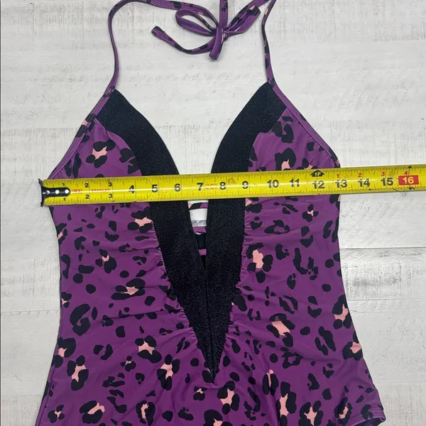 Cupshe Alegría Leopard Print Halter Ruched One Piece Swimsuit - Image 6