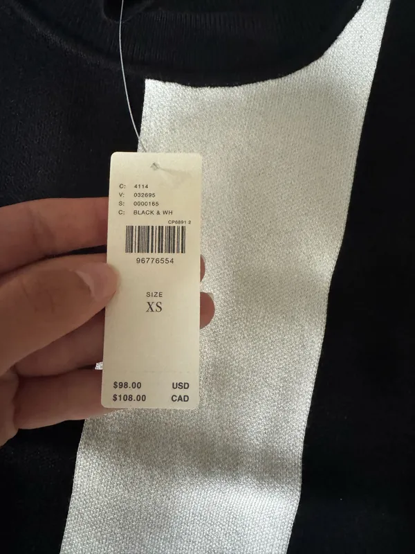 Maeve Black and white striped Scalloped Turtleneck Sweater - Image 8