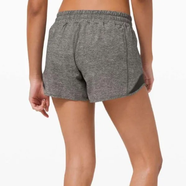 Lululemon Hotty Hot Short II Long 4" Heather Lux Multi Black - Image 2