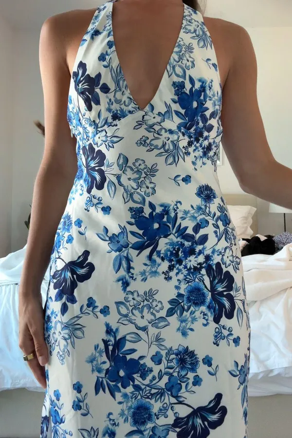 Pepper Mayo Angie Maxi Dress - Serene Sky Floral - Image 5