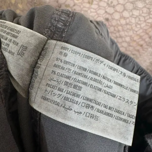 Abercrombie & Fitch Gray Charcoal Baggy Cargo Pull‎ On Pants Small Long Length - Image 5