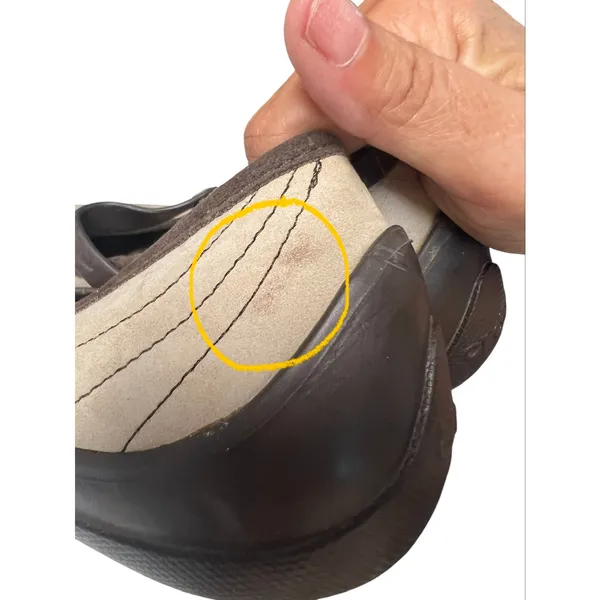 Crocs Nubuck Leather Mary Jane Comfort Slip-On Brown/Tan 8 - Image 9