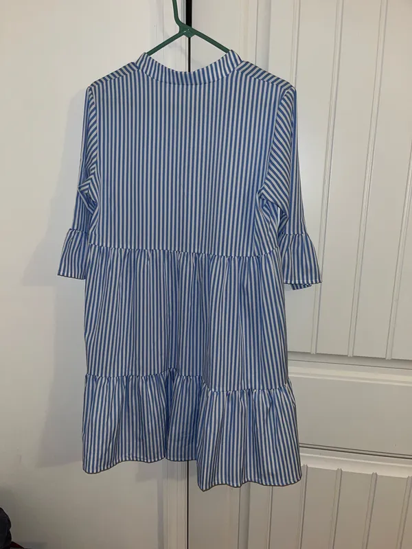 Dress Shein Blue White - Image 2