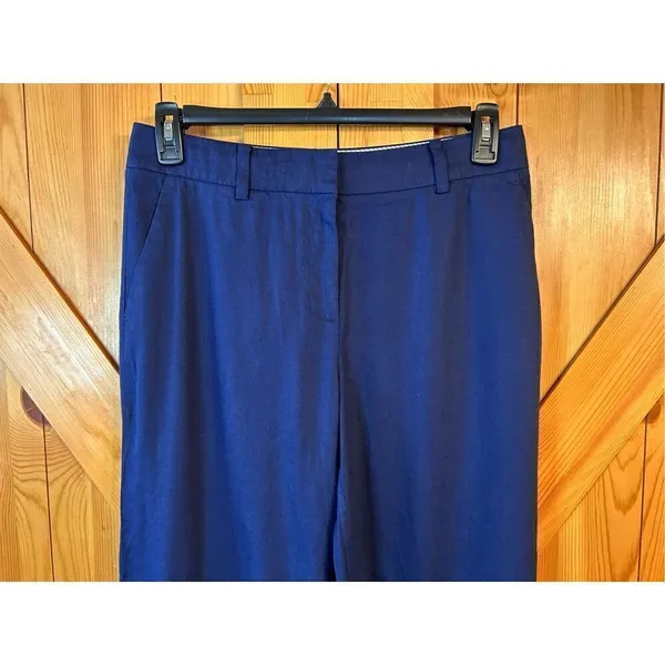DKNY Pants Womens 6 Blue Wide Leg Pockets Dress Pants (4653) Read - Image 3