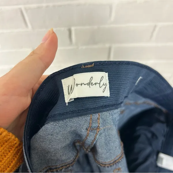 Wonderly Dark Wash Plus Size Skinny Jeans - Image 3