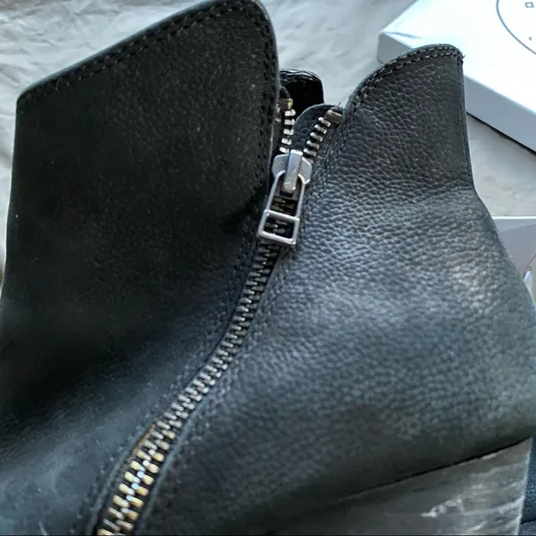 Black Steve Madden Whysper Heeled Ankle Booties - Image 7