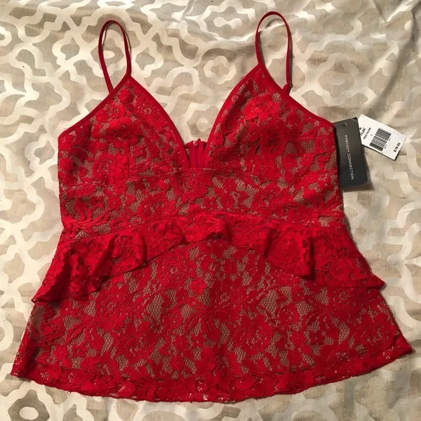 French Connection Ruffle Lace Tank - Image 2