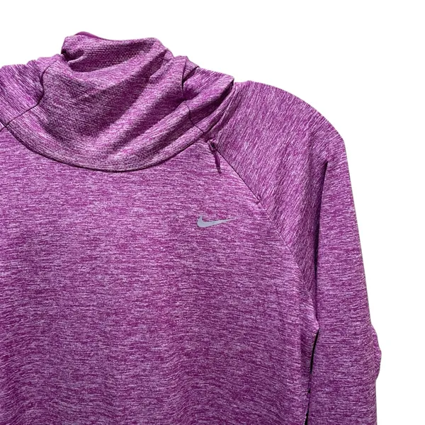 Nike Dri-Fit Running Top Long Sleeve Purple Heathered Women’s Size Medium - Image 4