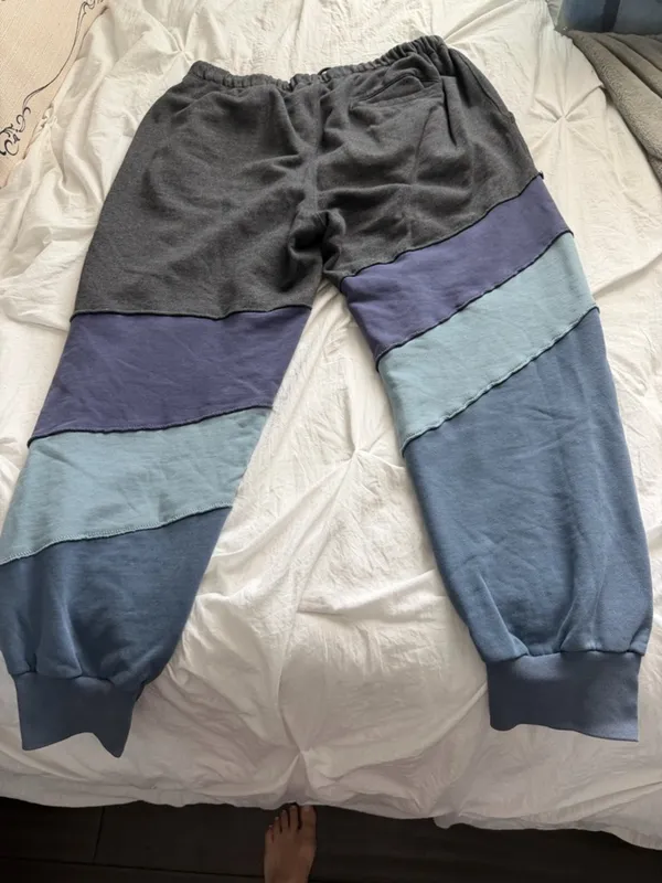 Free People Movement All or Nothing Jogger Pants - Charcoal & Blue Colorblock M - Image 4
