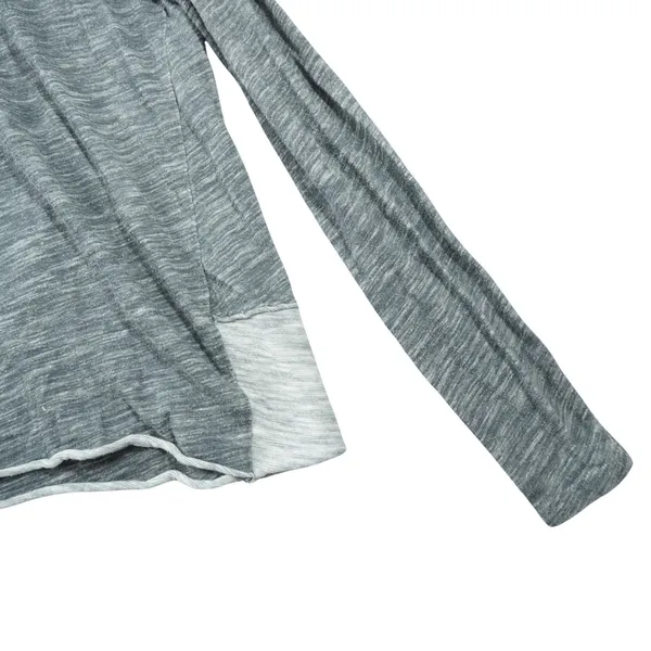 Free‎ People Beach Womens Grey Slub Knit Cowl Neck Long Sleeve Top Cozy Slouchy - Image 4