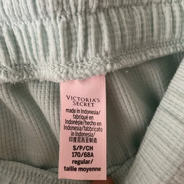 Victoria’s Secret Light Blue Glow‎ Waffle Henley Jogger Lounge Pants - Image 6