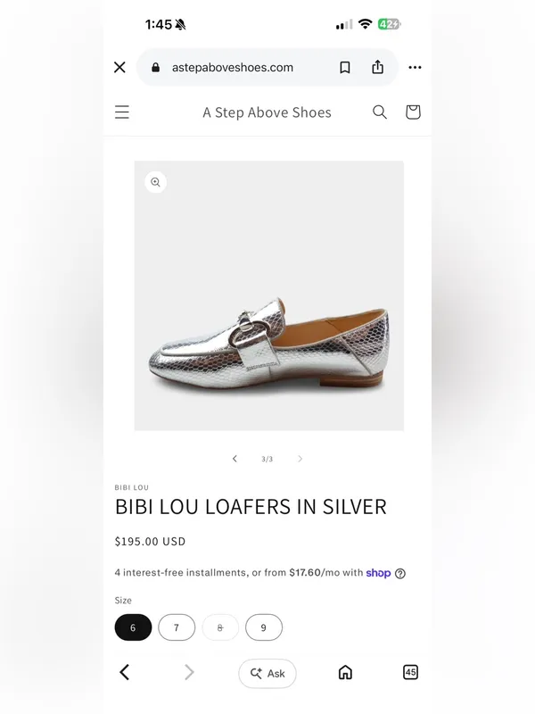 Bibi Lou Silver Metallic Snake - Image 9