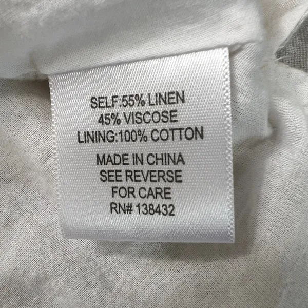 ModCloth Linen Blend Shirt Dress 1X Coastal Soft‎ Girl Minimalist Beige Pockets - Image 5