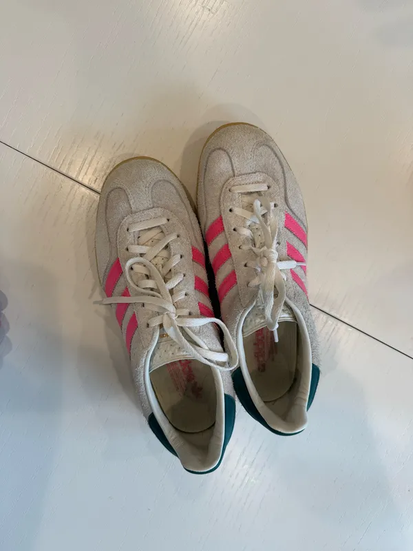 Adidas Gazelle Pink and Green - Image 2