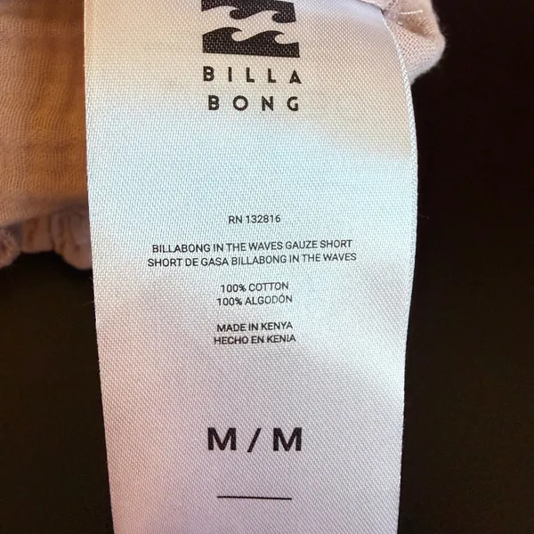 NEW Billabong In The Waves Gauze Short Pink High Waisted Cotton M Pockets - Image 6