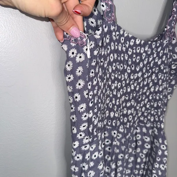 Faithfull The Brand x Anthropologie Noemie‎ Midi Dress 4 Daisy Smocked Rufflee - Image 5