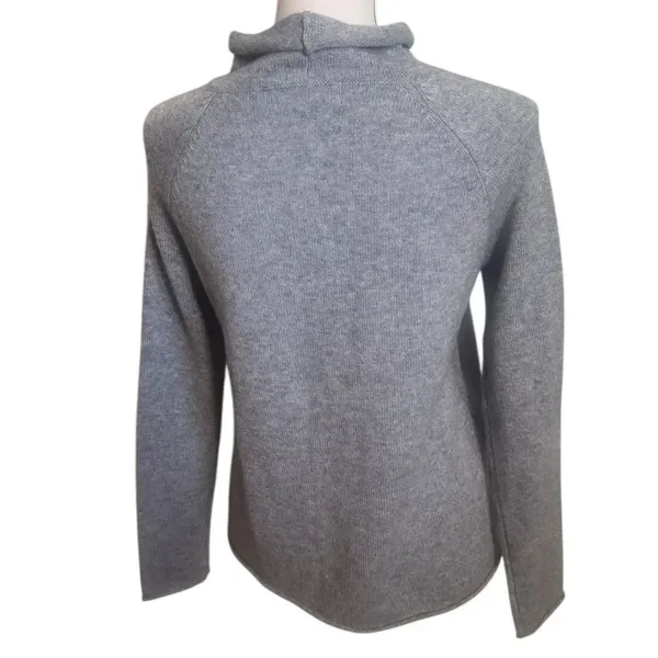PARKE Wool Cashmere Blend Rollneck Sweater in gray XS - Image 2