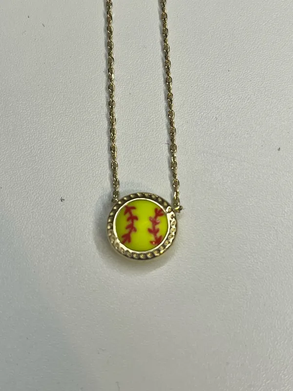 Kendra Scott Gold Softball Necklace - Image 3