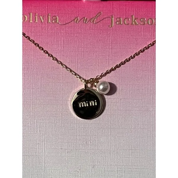 Olivia & Jackson Mini Charm Necklace Silver‎ Plated 16" Adjustable Chain New - Image 2