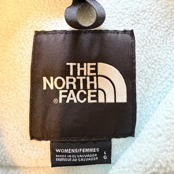 The North Face Denali 2 Polartec‎ Fleece Jacket Blue Black Large Rainbow Logo - Image 4