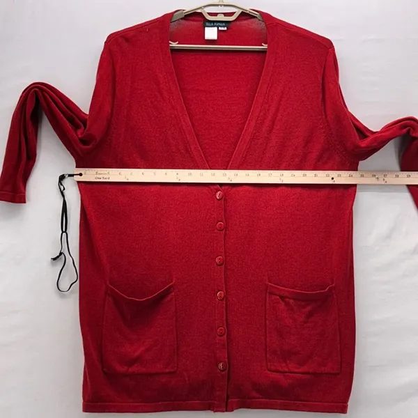 Ulla Popken Cardigan Sweater Red 16‎ Or 18 - Image 10