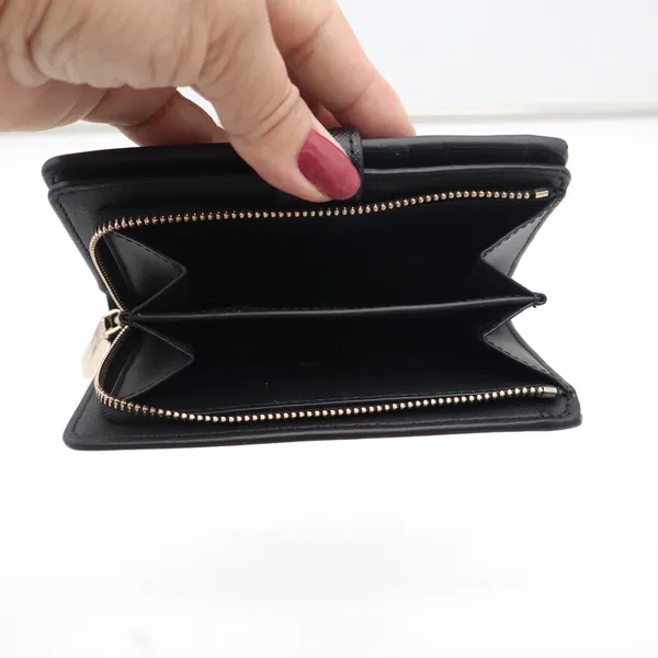 Kate Spade Staci Black Saffiano Leather Medium Bifold Wallet New - Image 7