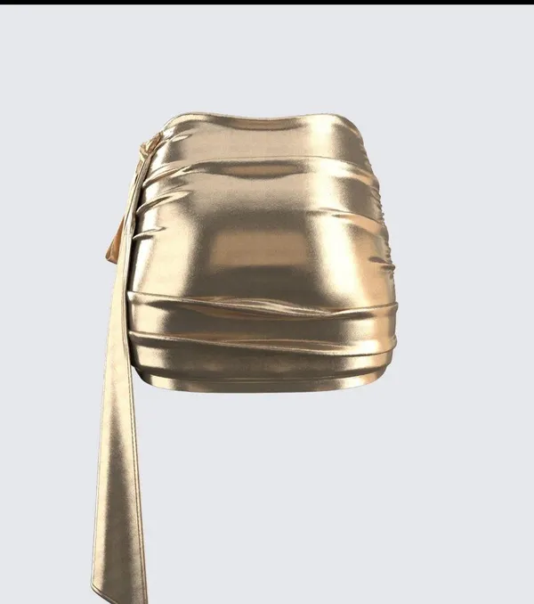 Finesse metallic gold skirt - Image 3