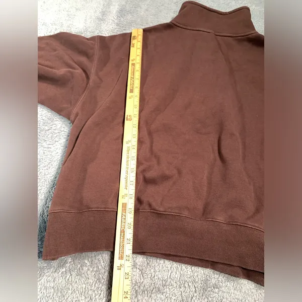 Fabletics Brown Half-Zip Sweatshirt XXL/1X - Image 9