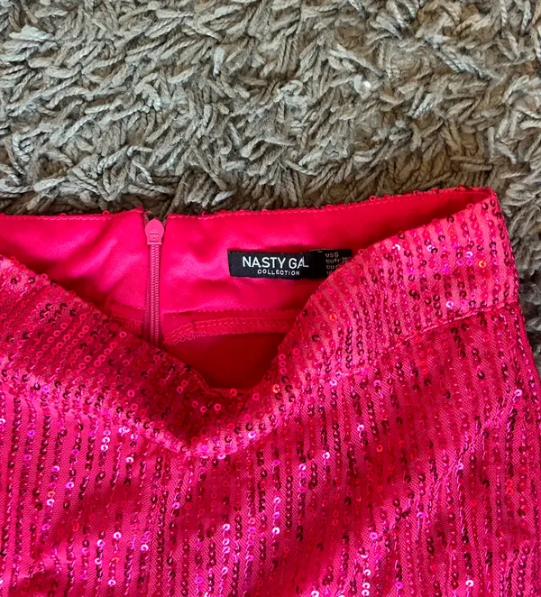 Pink Sequin Flair Pants - Image 2