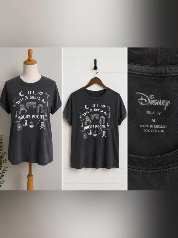 Disney Hocus Pocus Graphic Tee - Black - Image 2