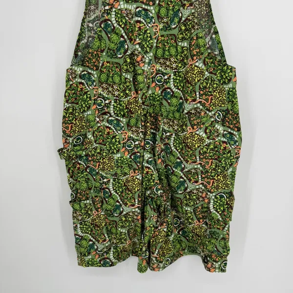 Duluth Trading Co Heirloom Gardening Shortalls Medium Succulent Garden Print - Image 7